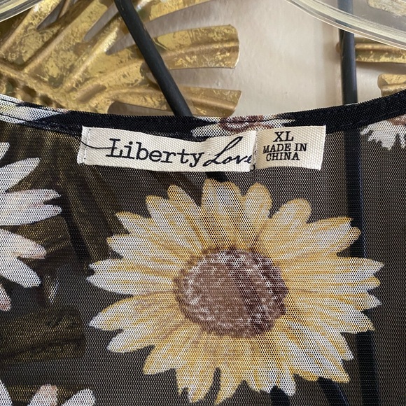 Liberty Love Sunflower Black Maxi Dress - Picture 2 of 2